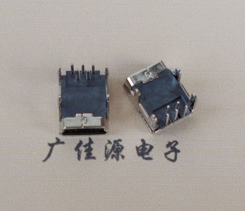 黑龙江Mini usb 5p接口,迷你B型母座,四脚DIP插板,连接器