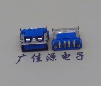 黑龙江AF短体10.0接口 蓝色胶芯 直边4pin端子SMT