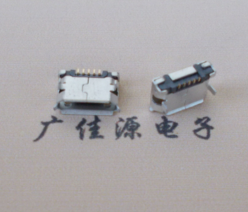 黑龙江Micro USB卷口 B型(无柱）插板脚间距6.4普通端子