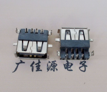 黑龙江AF USB母座90度 DIP沉板3.9/4.9 耐高温有卷边