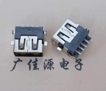 黑龙江 USB母座 贴片沉板3.5/4.9 直口/卷口铜壳/铁壳