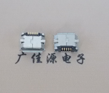 黑龙江MICRO USB 5Pin母座 贴板封装接口 卷边镀雾锡