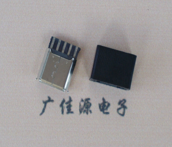 黑龙江麦克-迈克 接口USB5p焊线母座 带胶外套 连接器