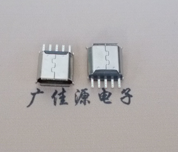 黑龙江Micro USB接口 母座B型5p引脚焊线无后背