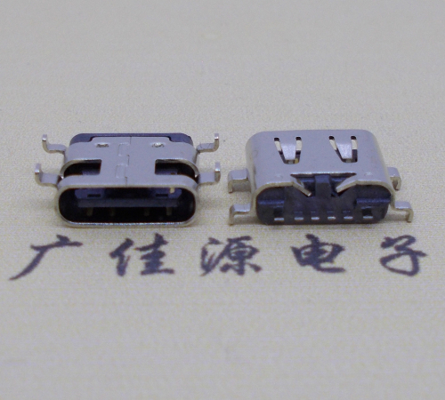 黑龙江USBType-C6P母座卧式接口沉板0.8mm