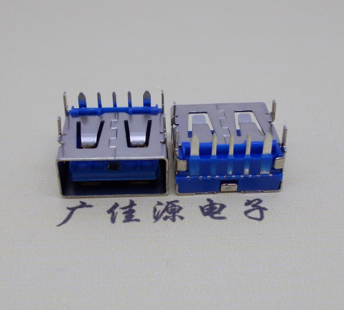 黑龙江 USB5安大电流母座 OPPO蓝色胶芯,快速充电接口
