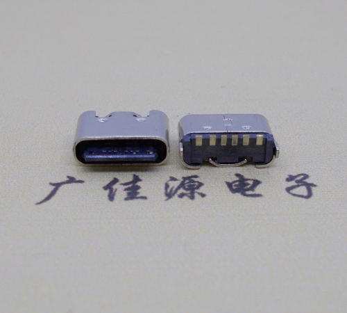 黑龙江Type-C6p母座接口短体立贴5.0mm