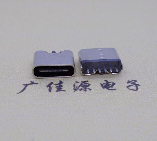 黑龙江立式插板Type-C6p母座接口H=6.9mm