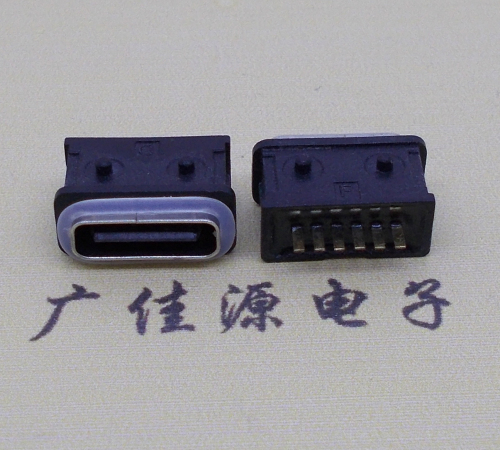 黑龙江防水type-c6p母座立式直插带定位住连接器