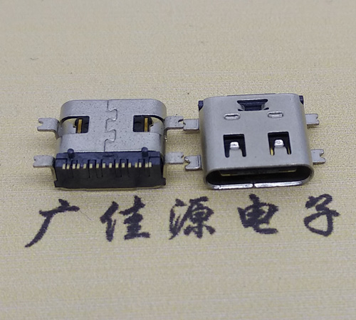 黑龙江type-c16p母座全贴带弹片连接器