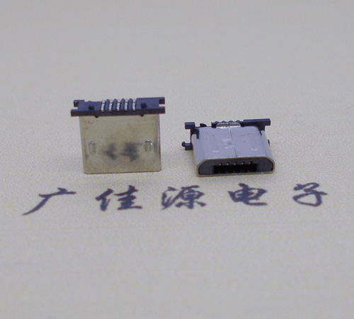 黑龙江MICRO USB 5P公头短体5.6mm立贴带柱无卡勾