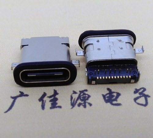 黑龙江 卧式type-c16p母座前插后贴 type-c接口 type-c连接器